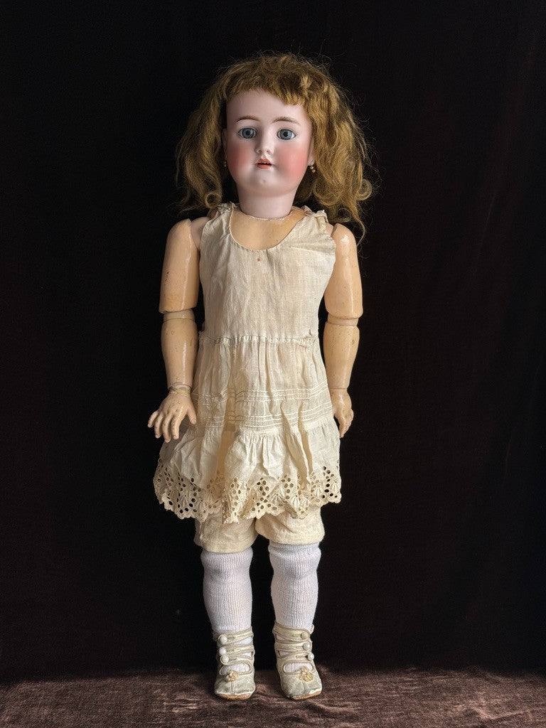 Antique German 29” Simon Halbig Heinrich  Handwerck Bisque Head Doll