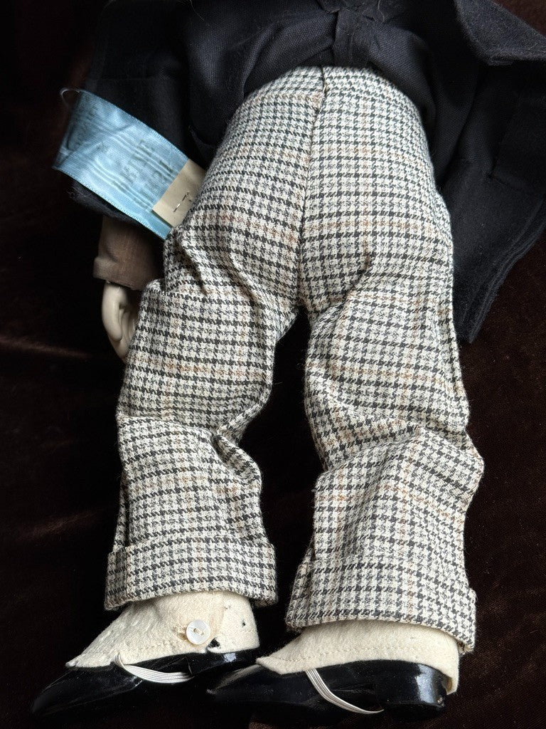 Rare Vintage American Effanbee Composition WC Fields Ventriloquis Portrait Doll