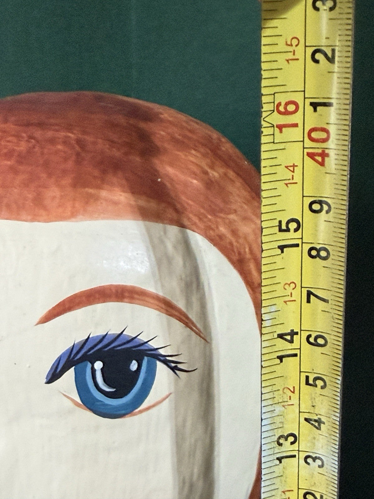 Hand painted 16” Mannequin Head For Jewelry/Scarf/Hat Display