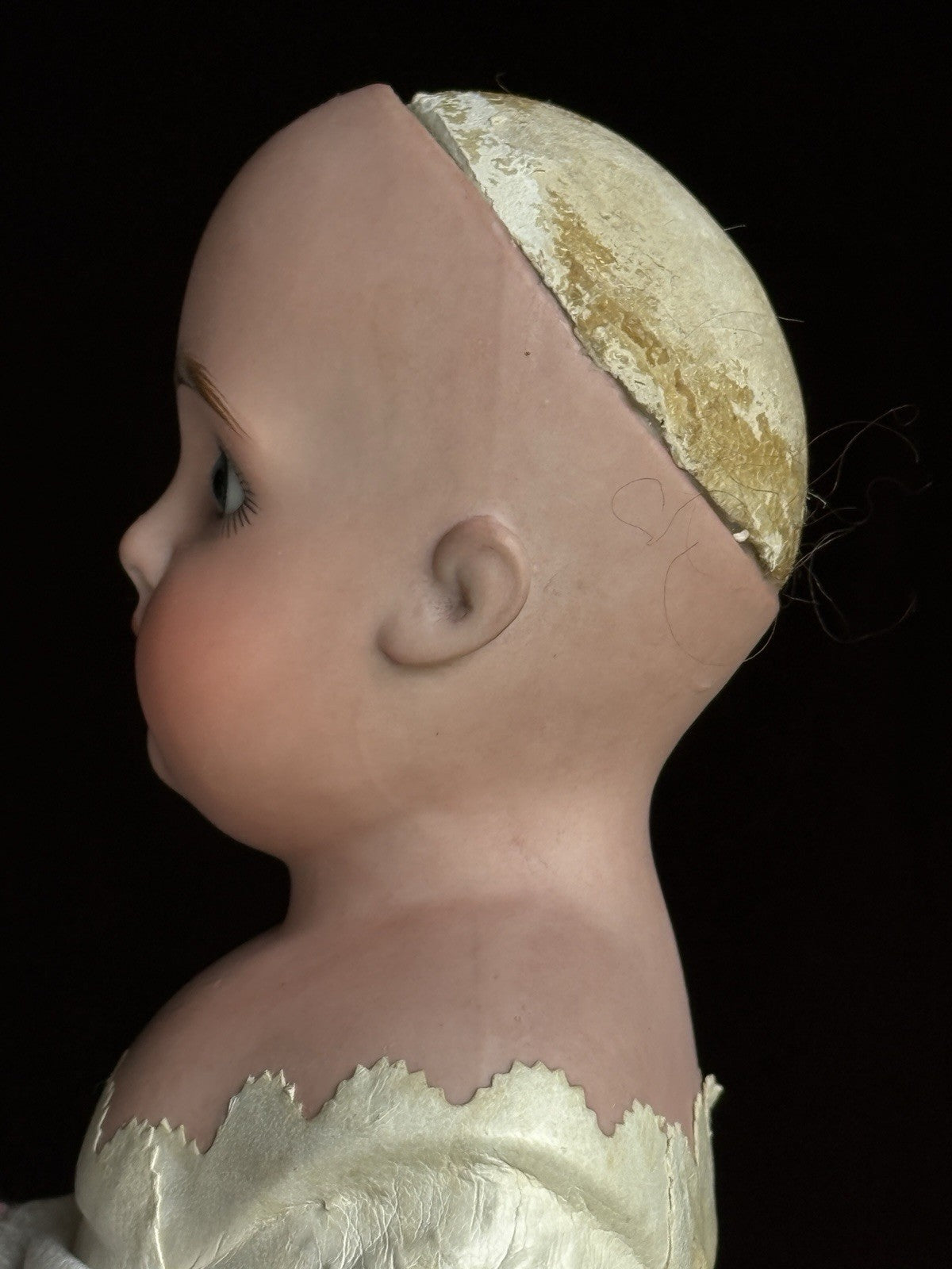 Antique German 17.5” Early Kestner 166 Bisque Shoulder Head Doll