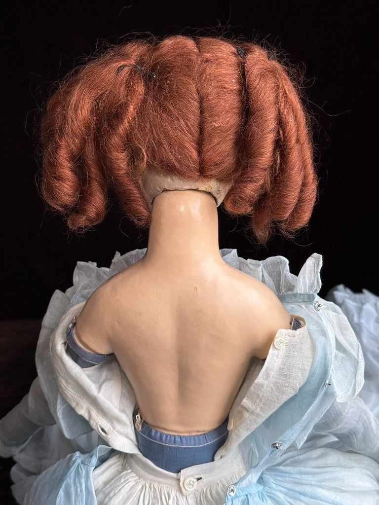 Rare Vintage American 28" Anita Novelty Co Composition Art Deco Boudoir Doll