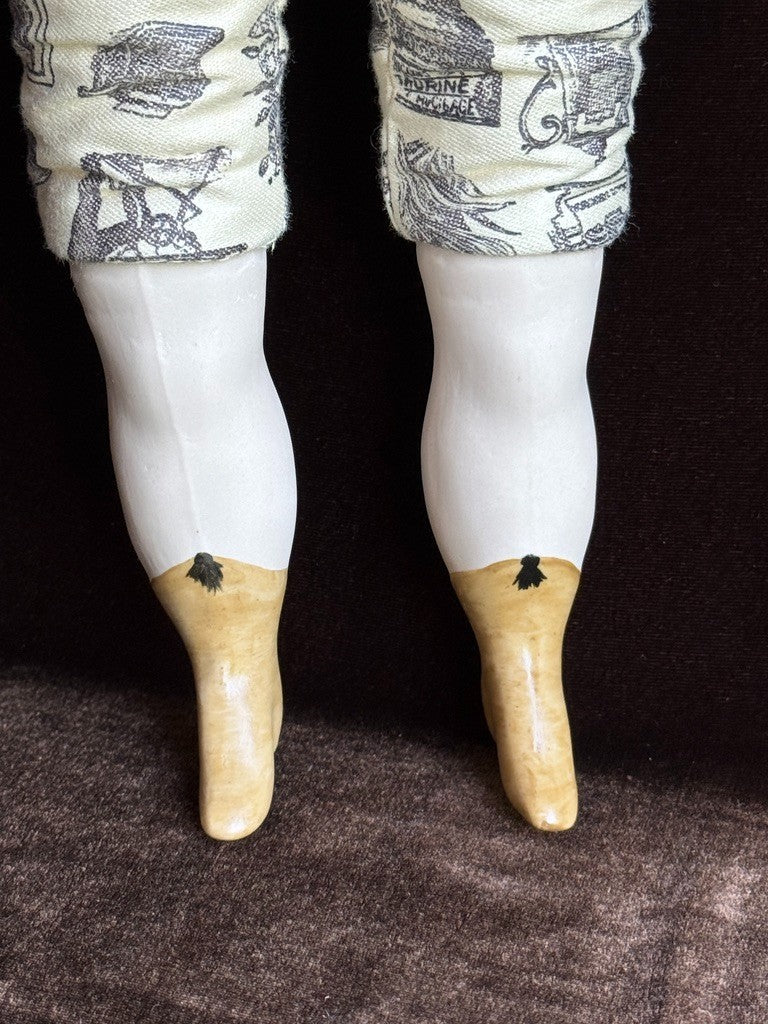 Porcelain 22” Reproduction of Antique Covered Wagon China Doll by Clara Wade