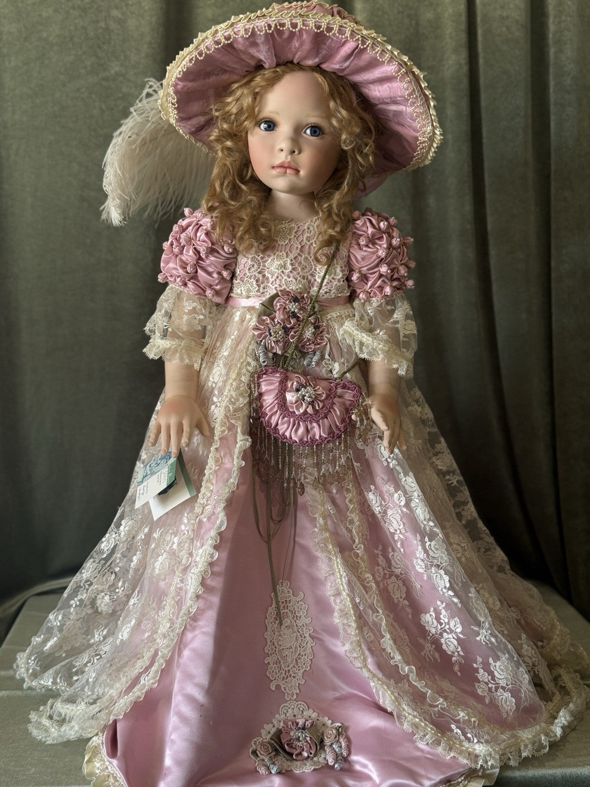 Porcelain 31” Doll “Christlyn” by Pamela Erff LE 200 Tag For Masterpiece Gallery
