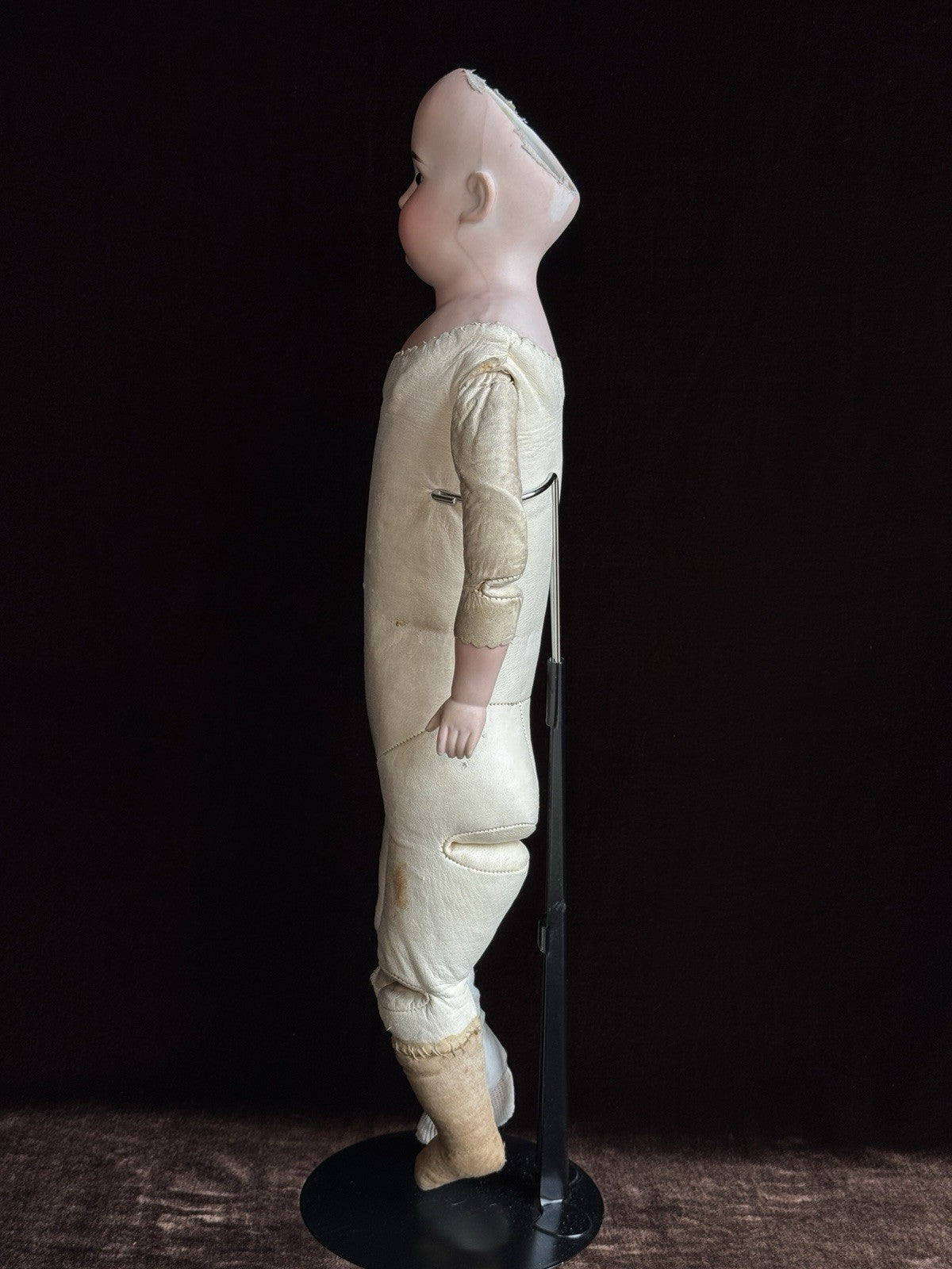 Antique German 19” Heubach Koppelsdorf (?) Bisque Shoulder Head Doll