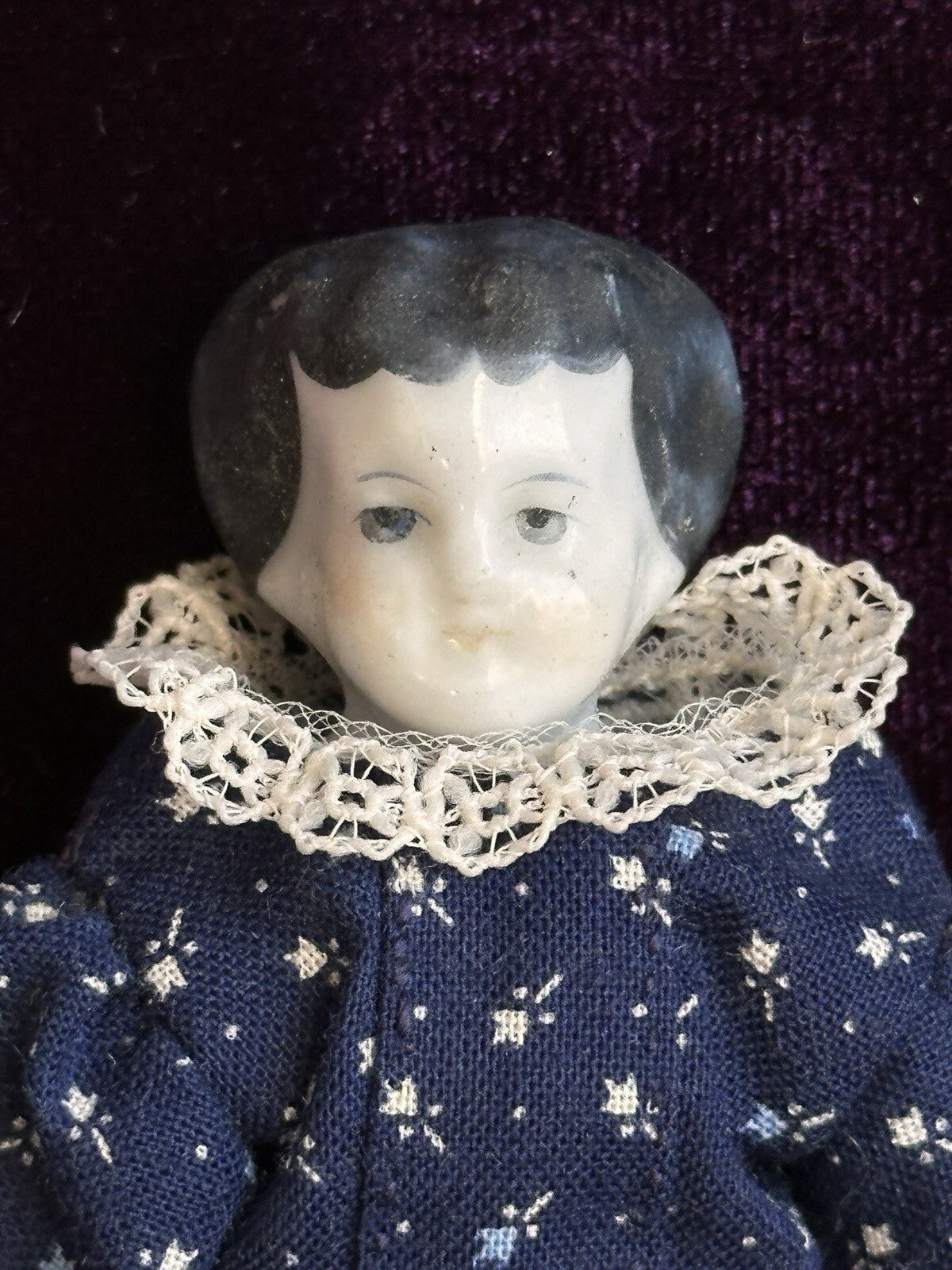Lot of 2 Miniature Antique/Vintage German China Dollhouse Dolls