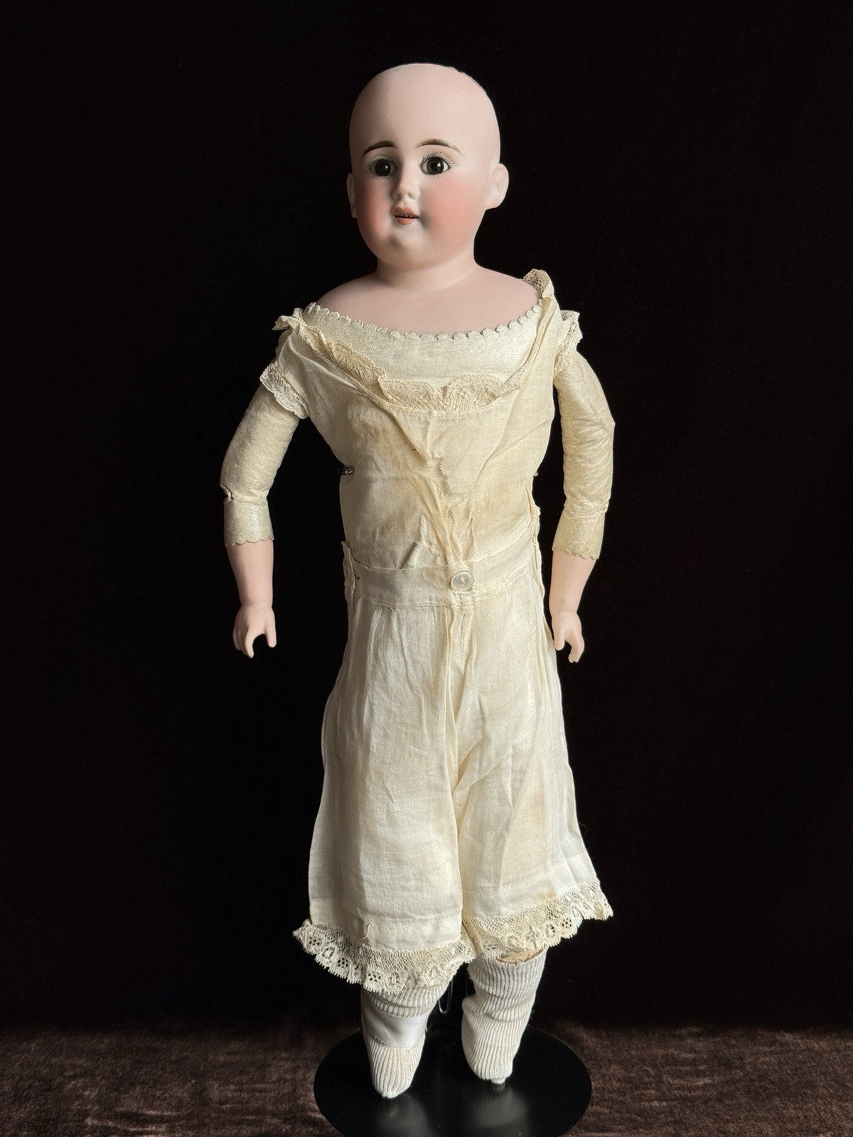 Antique German 19” Heubach Koppelsdorf (?) Bisque Shoulder Head Doll