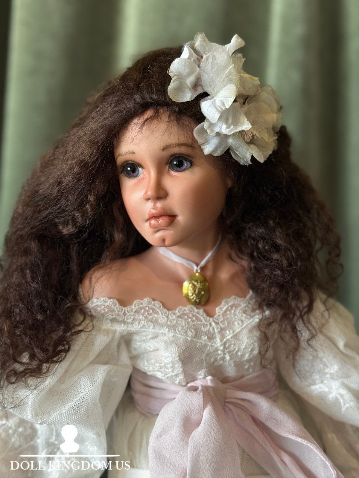 Artist Karen Alderson Blandford Bisque Porcelain 1996 Doll “Jacaranda”LE 2/10