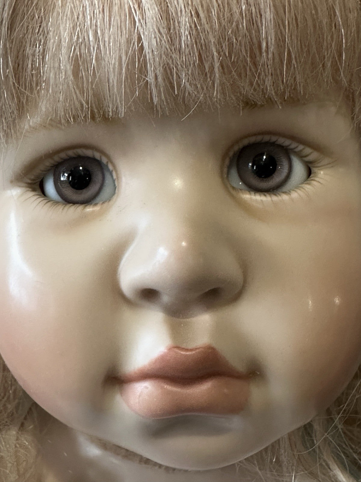 Collectible Artist Susan Krey Baby 29” Doll “Olivia” Wax Over Porcelain  LE 35