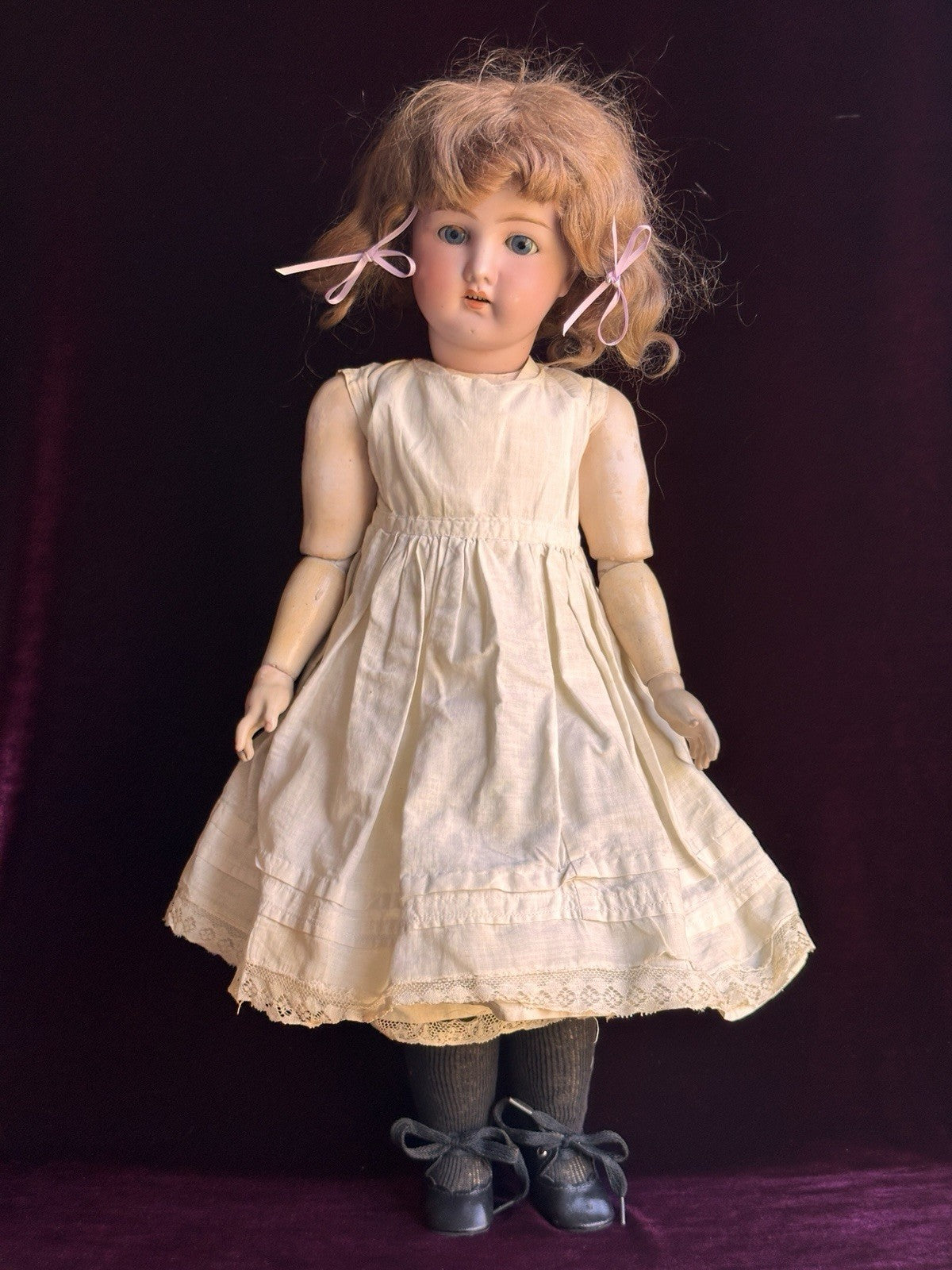 Antique German 23” Gans & Seyfarth Bisque Head Doll