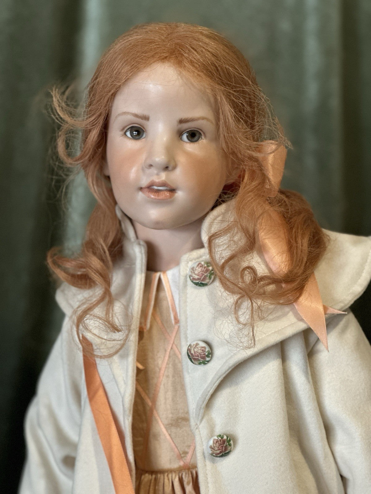 Artist Hildegard Gunzel Wax Over Porcelain 34” Doll “Sabrina” LE 25 Box