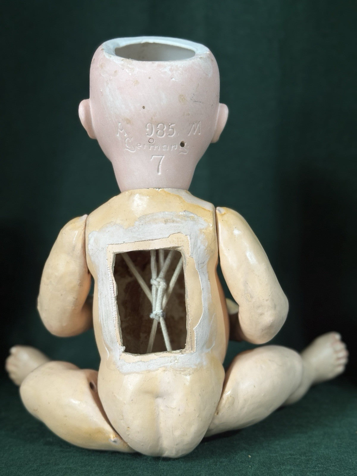 Antique German Armand Marseille Mold 985 Baby 17” Doll Bisque Head