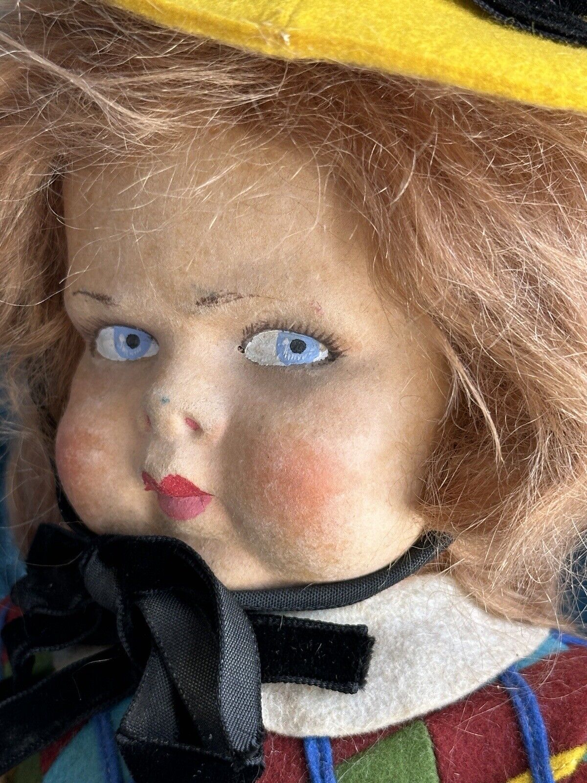 Vintage Italian Lenci Grugnetto 1500 Series Felt Grumpy 17.5” Doll