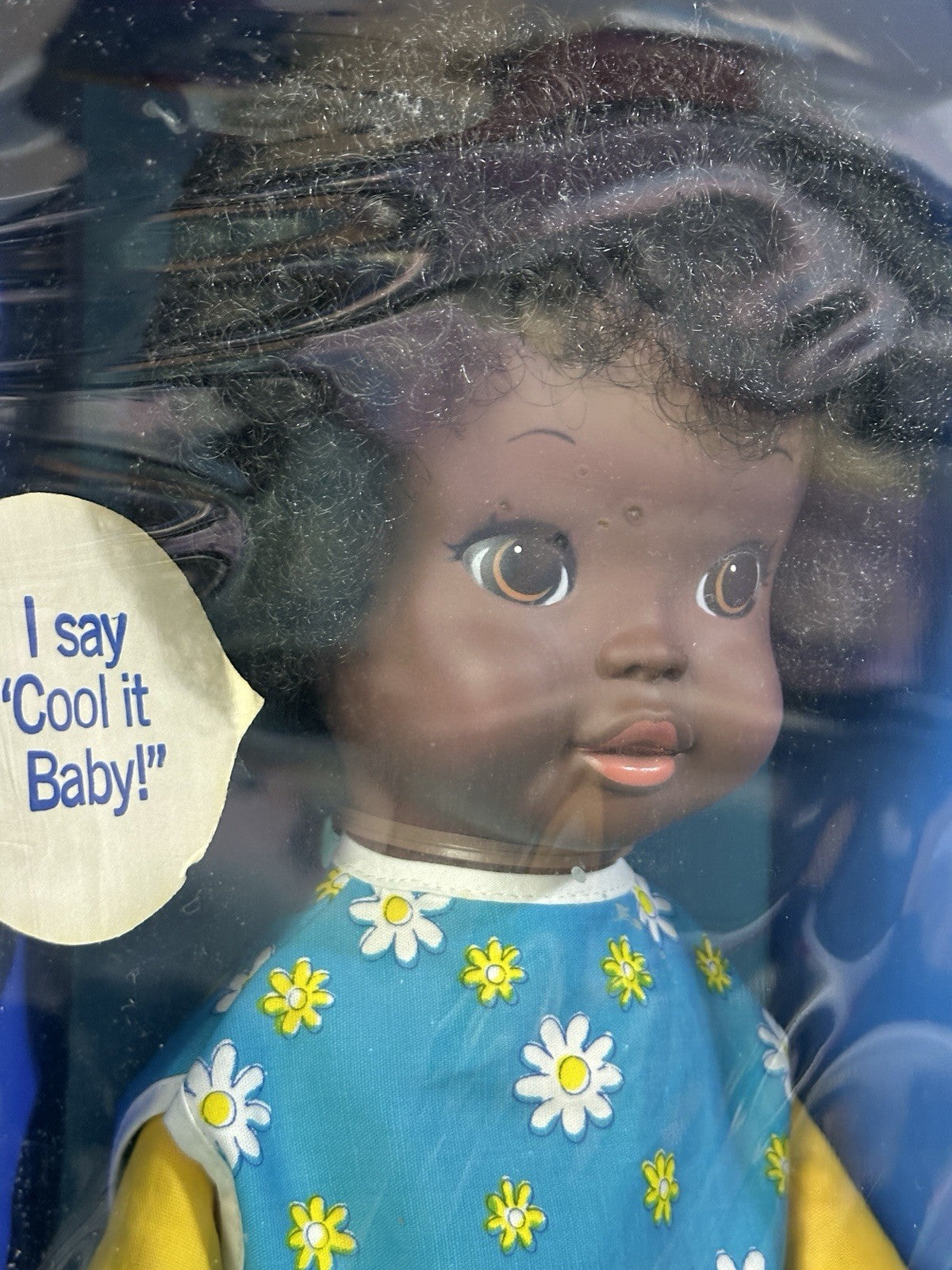 NRFB Vintage 1970 Shindana Pull String Talking Tamu African AmerIcan Doll
