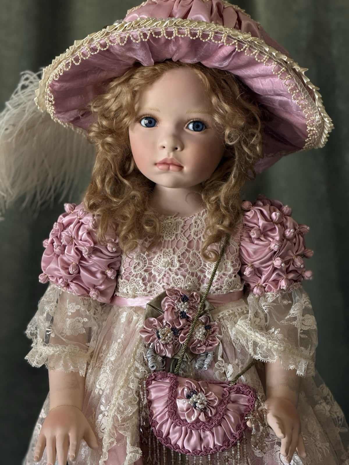 Porcelain 31” Doll “Christlyn” by Pamela Erff LE 200 Tag For Masterpiece Gallery