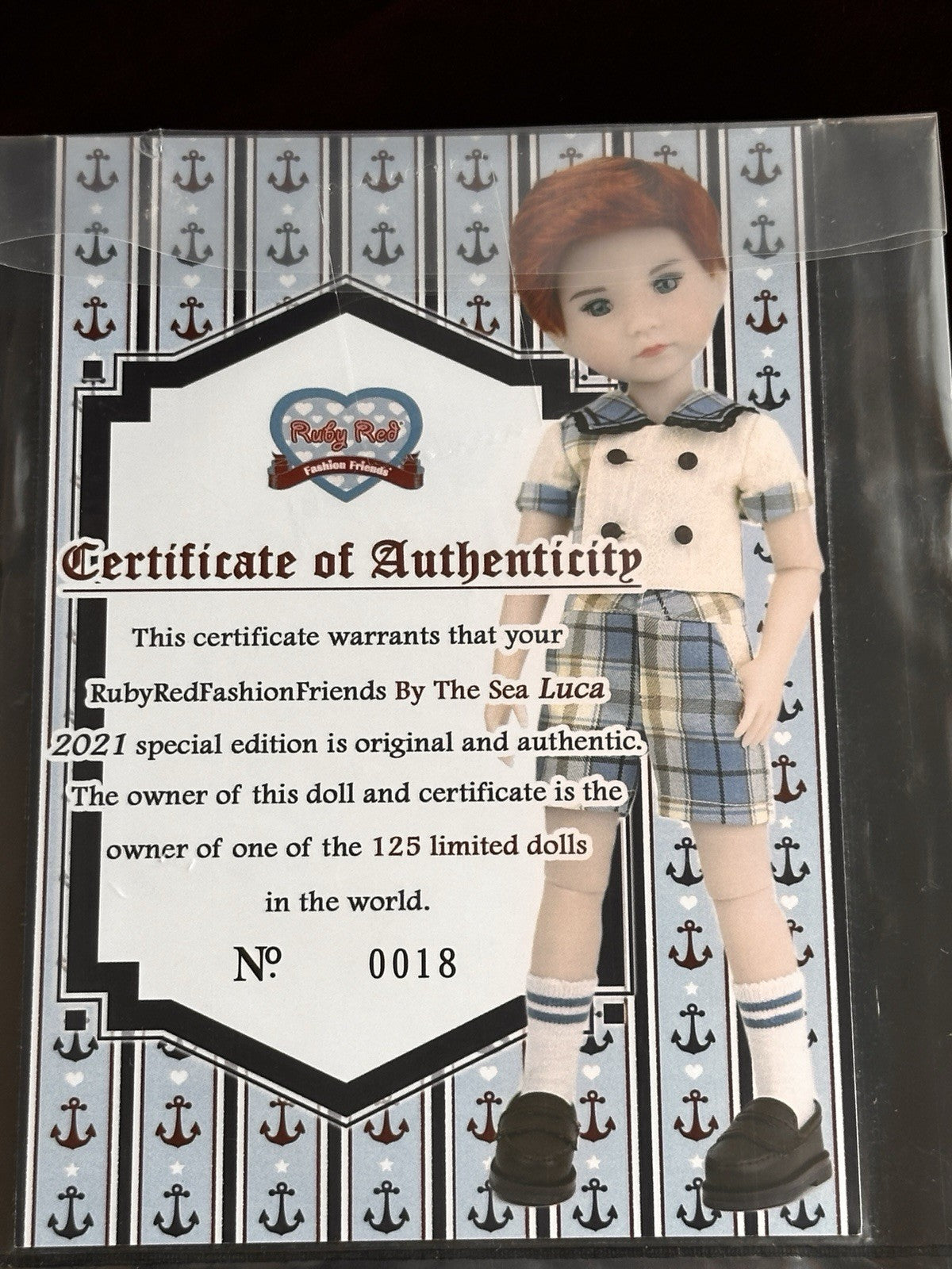 Ruby Red Fashion Friends Luca By the Sea Doll Complete Set In Box LE 125