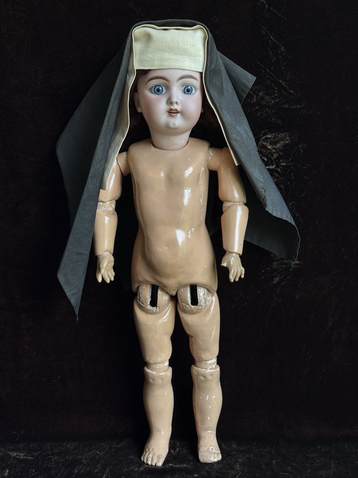 Antique German 17” Heinrich Handwerck 109 Bisque Head Nun Doll