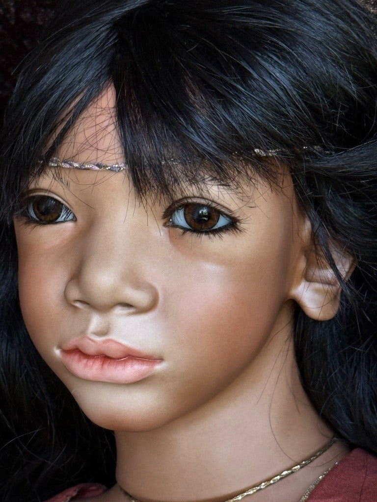 Rare Lifelike Annette Himstedt 29” Porcelain Doll Jondal New in Box LE 70