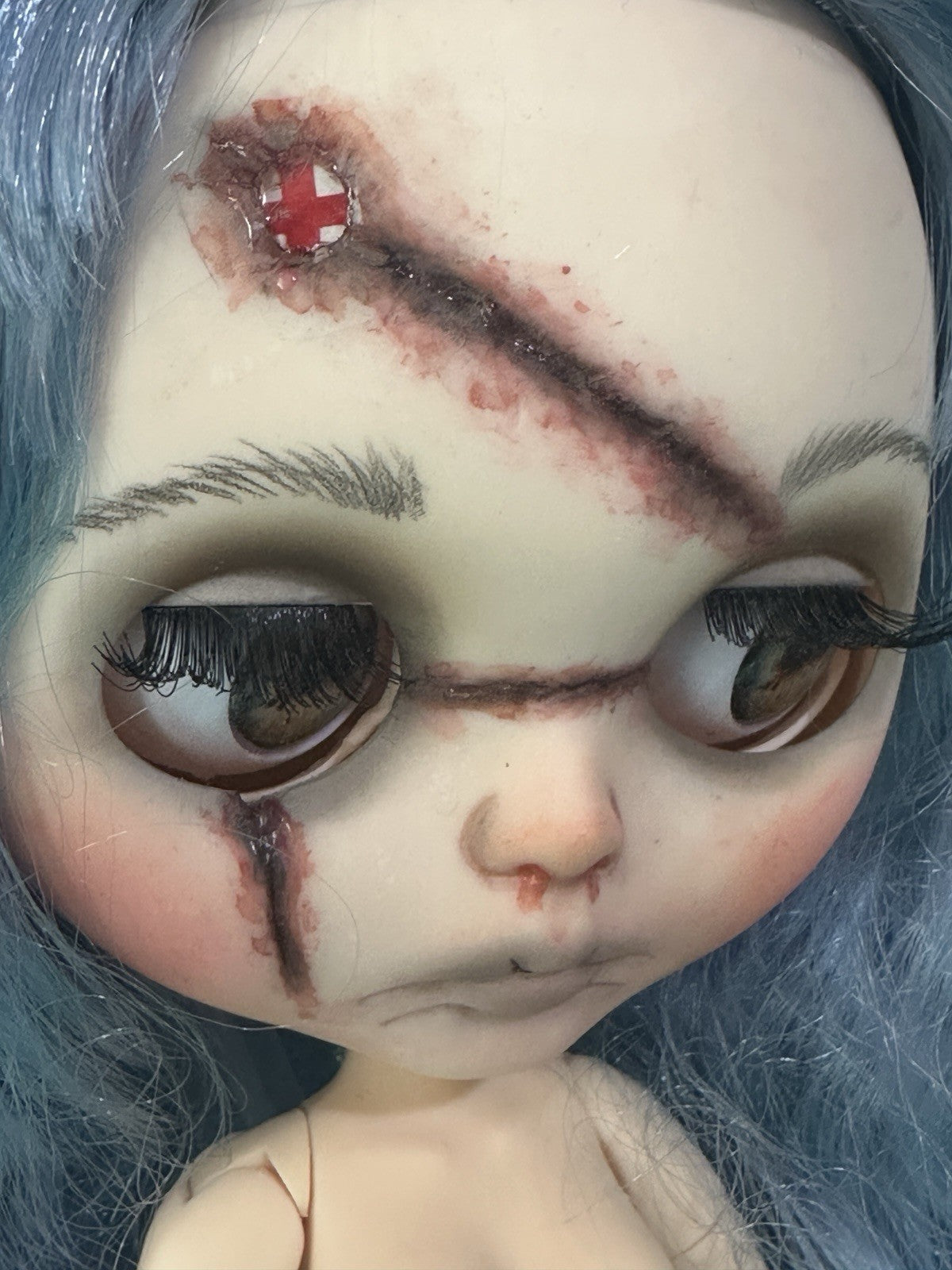 OOAK Custom Blythe 11” Artist BDJ Doll “Beautiful Frankenstein”
