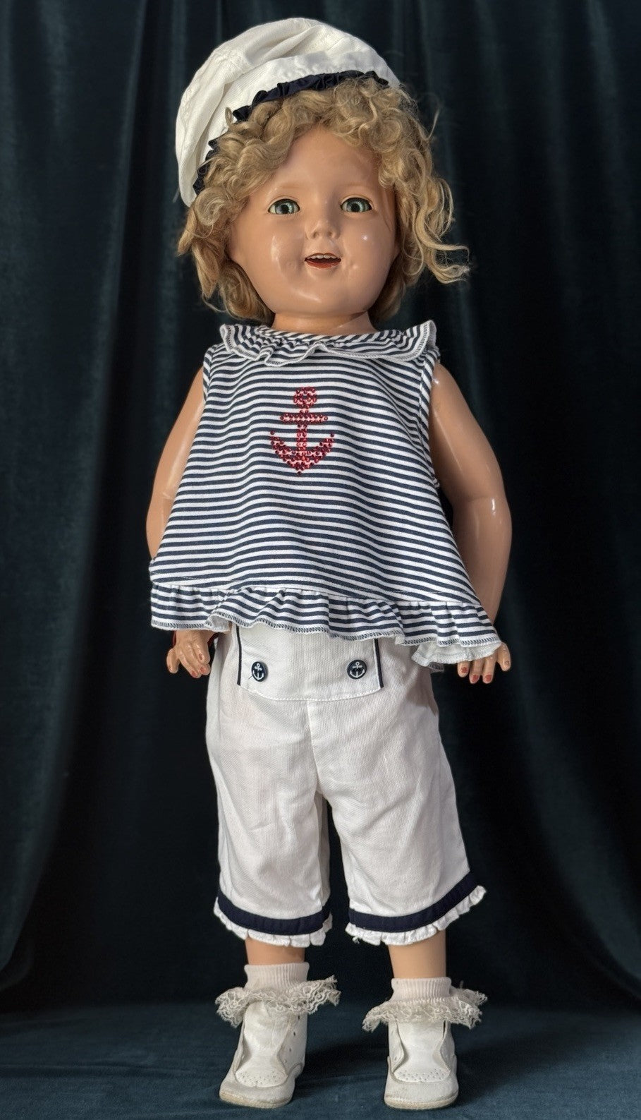 Antique 1930’s Composition 27” Shirley Temple Doll by Ideal Company