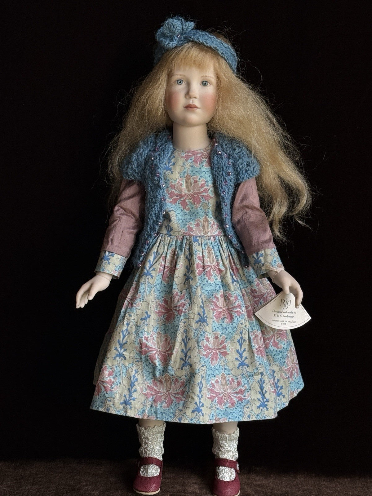 Collectible 17" Jointed Porcelain Pauline Doll German Artist Regina Sandreuter