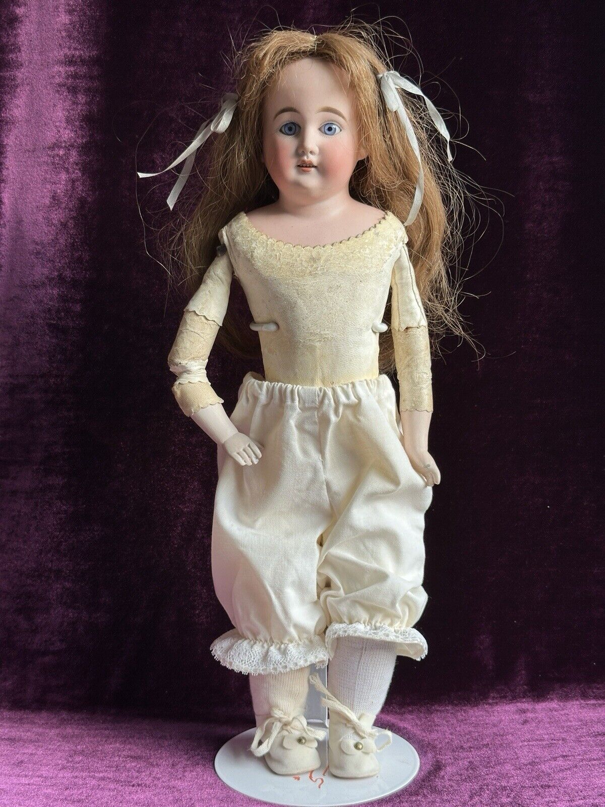 Antique German 18” Cuno Otto Dressel COD 93 (?) C DEP Bisque Shoulder Head Doll