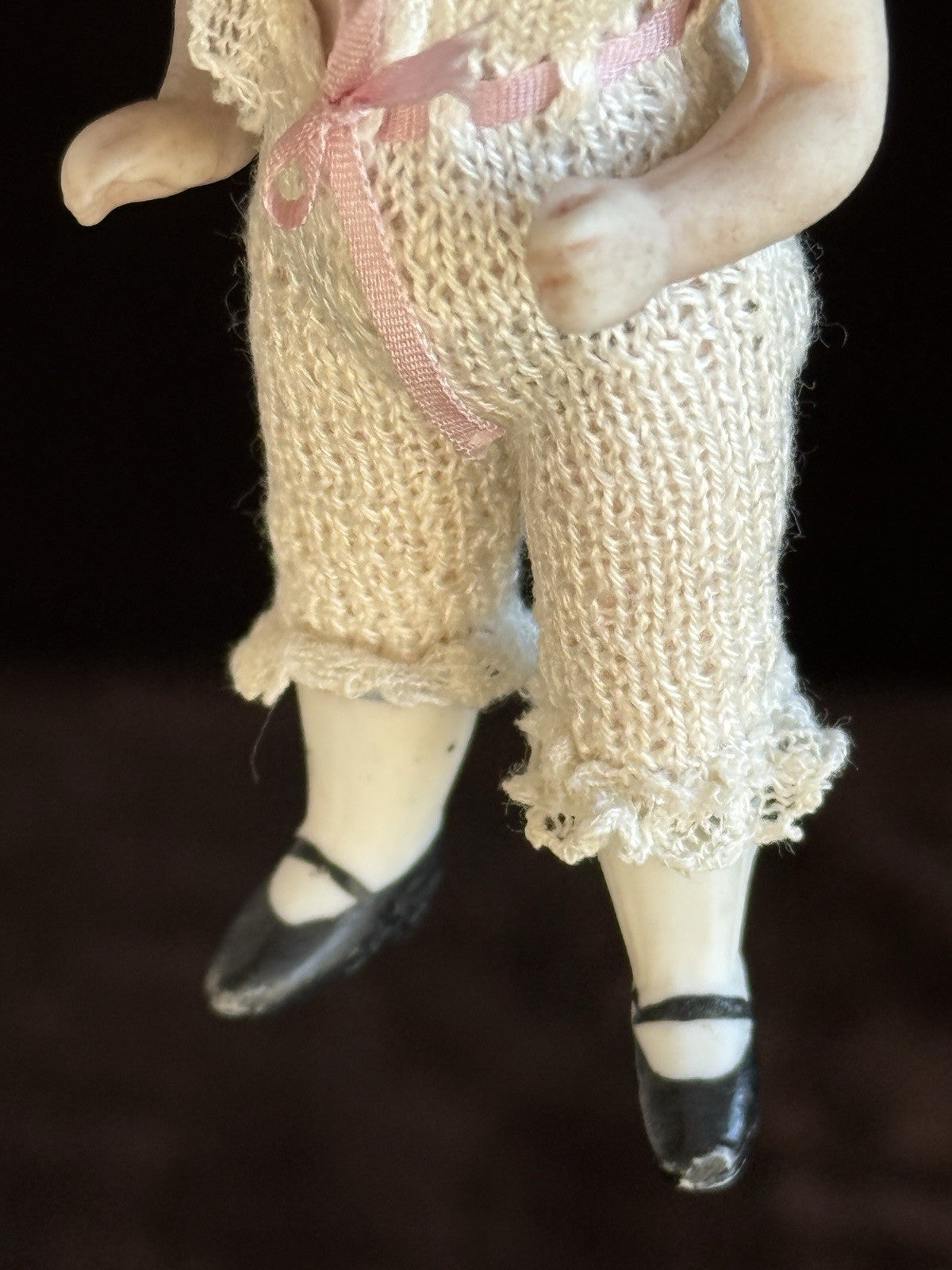 Mystery Antique German 3.625” All Bisque 36 Orsini Style Mignonette Doll