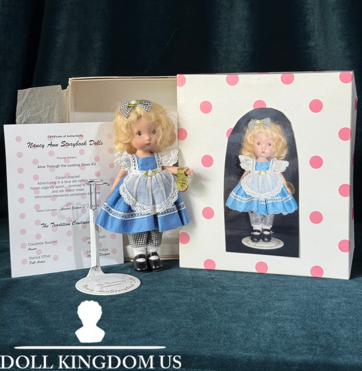 MIB Nancy Ann Alice Through The Looking Glass #2 Dianna Effner Doll 217/2000