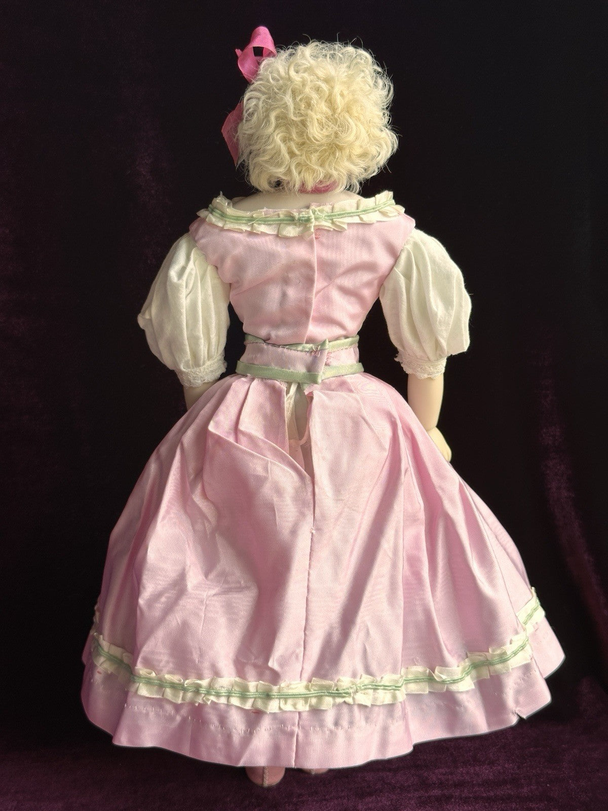 Collectible 15.5” Porcelain Repro of Antique French Huret China Fashion Doll