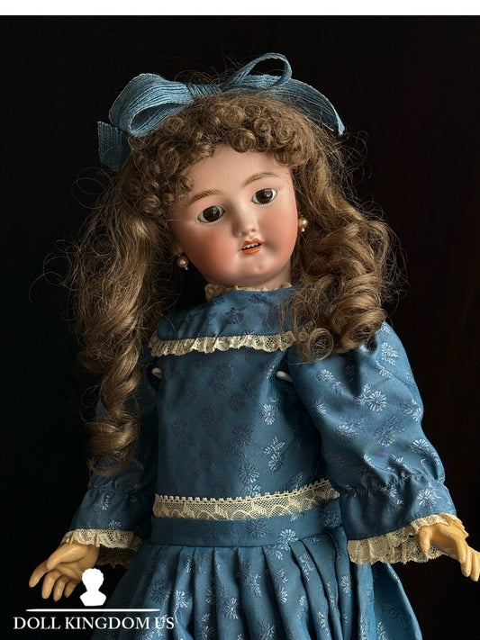 Large Antique German 28.5" C.M. Bergmann and Simon Halbig Bisque Head Doll