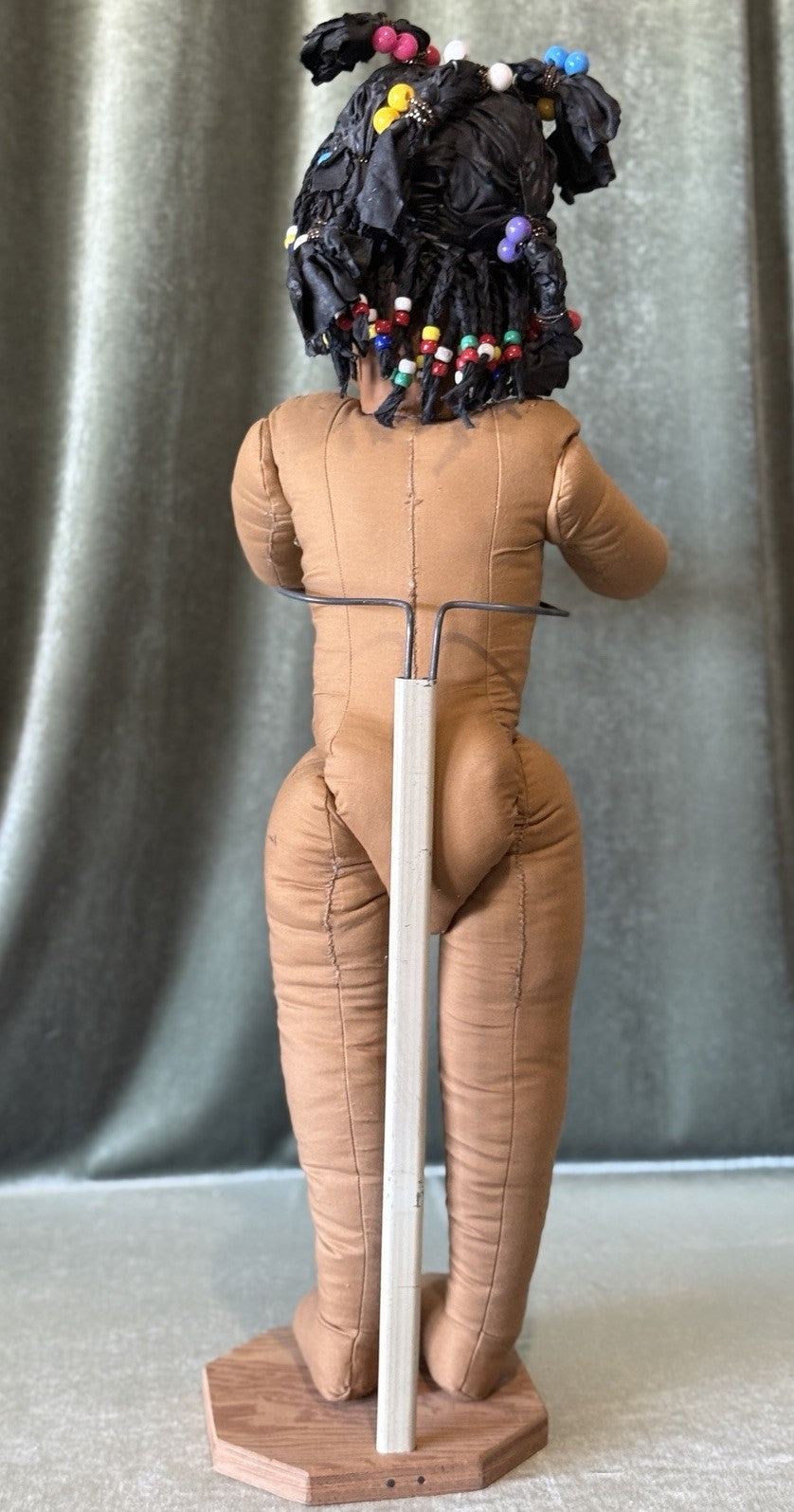 OOAK (?) Handmade Cloth And Papier-mâché Like AA 28” Doll