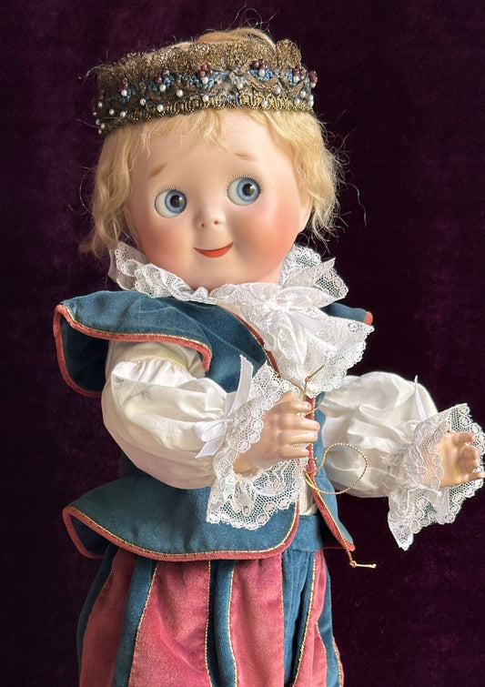 Porcelain Composition 20” Reproduction of Antique JDK Kestner Googly 221 Doll