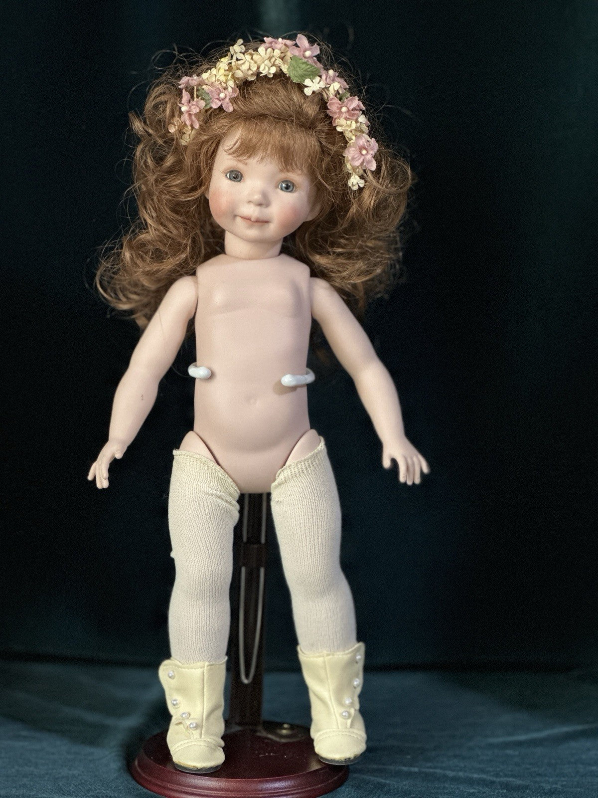 Reproduction Of “Jenny II” by Dianna Effner Mold Porcelain 13 1/2”Doll