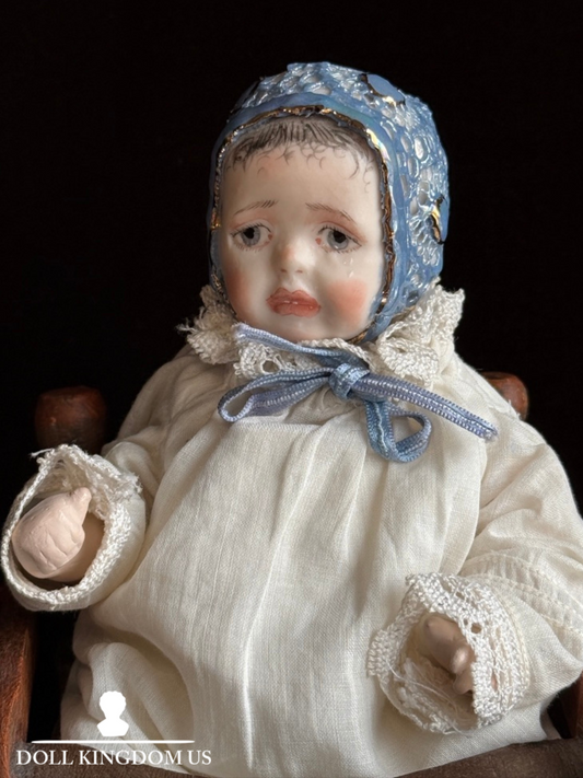 OOAK Collectible 7" Kathy Redmond Porcelain Prince (?) Baby Doll