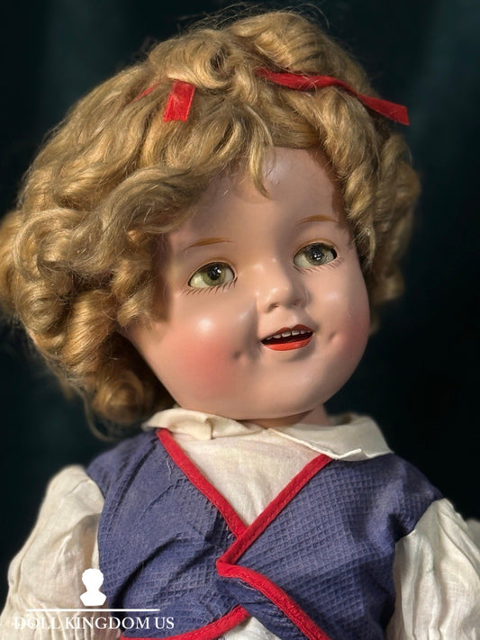 Antique 1930’s Composition 21” Shirley Temple Doll by Ideal Company