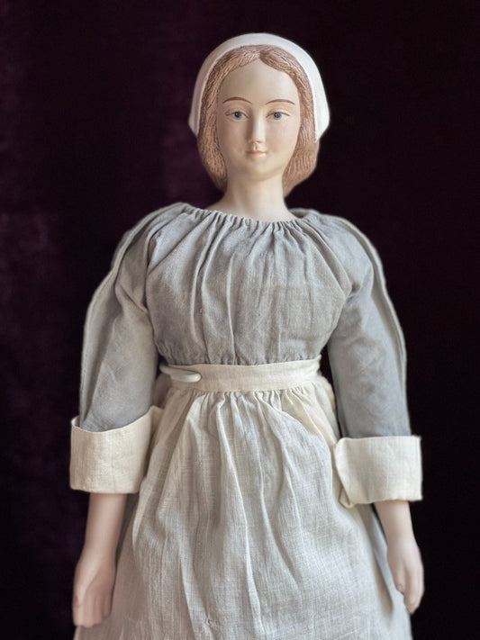Vintage Porcelain 16" UFDC Artist Diana Crosby Ye Boston Maid Cloth Doll