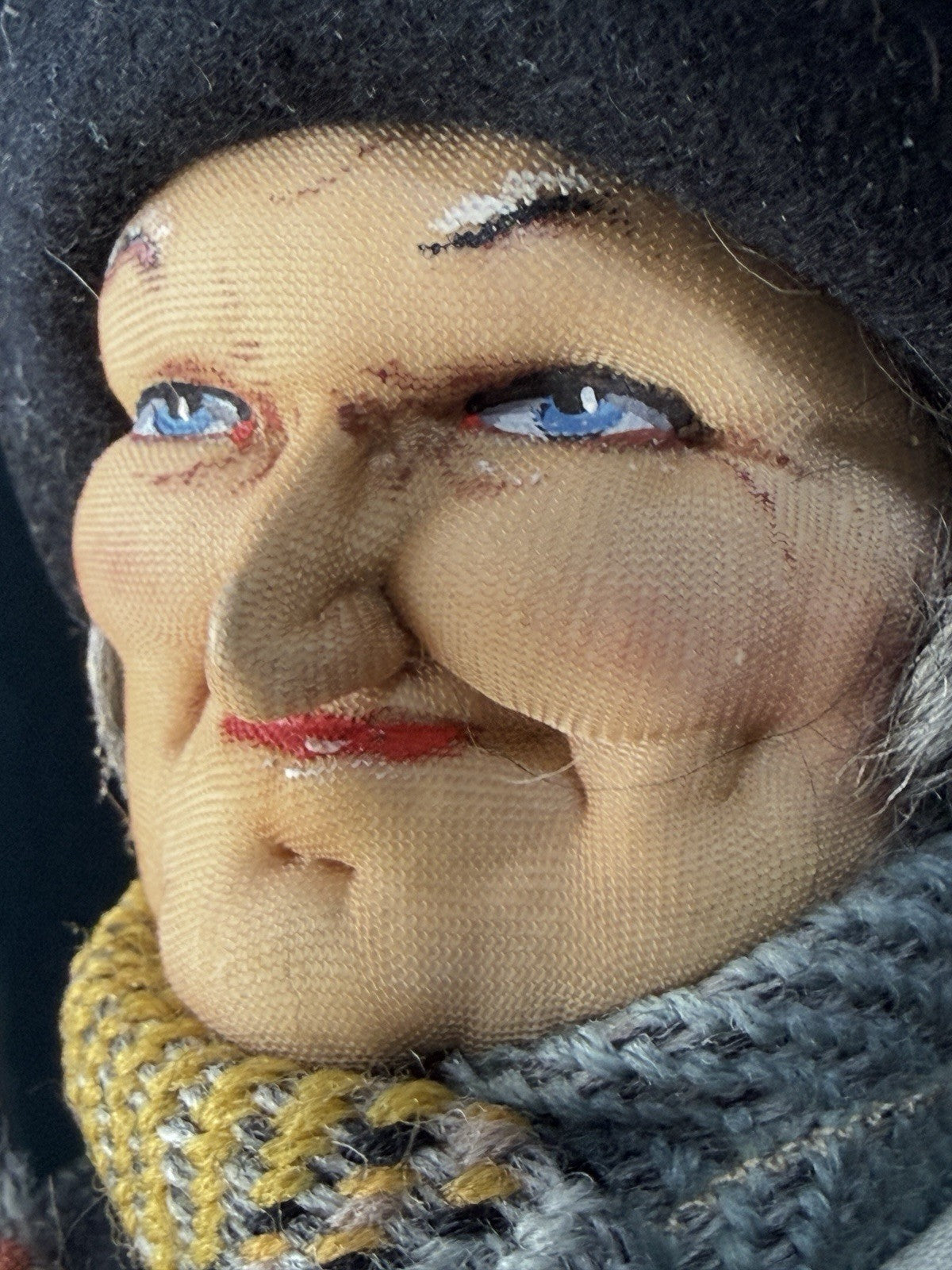 Rare Charles Dickens’ Character Scrooge 20” Stockinette Doll by Bernard Ravca