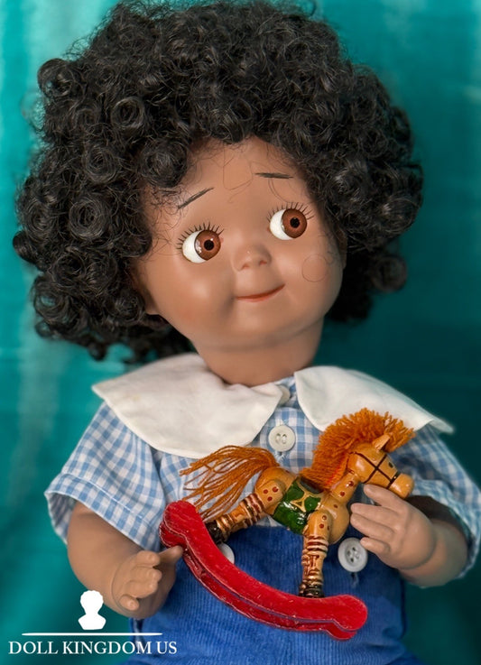 Vintage Reproduction of Antique German JDK 221 Googly Eyes 16” Doll