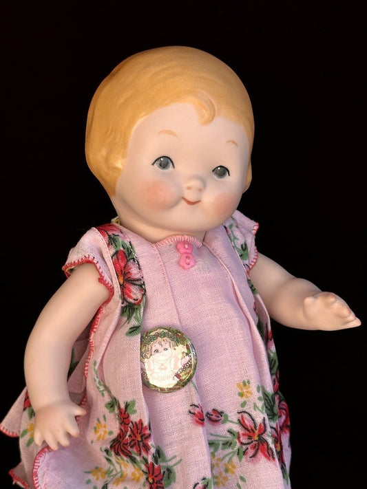 All Porcelain 9.5” Artist Made in Australia Dolly DIngle Doll