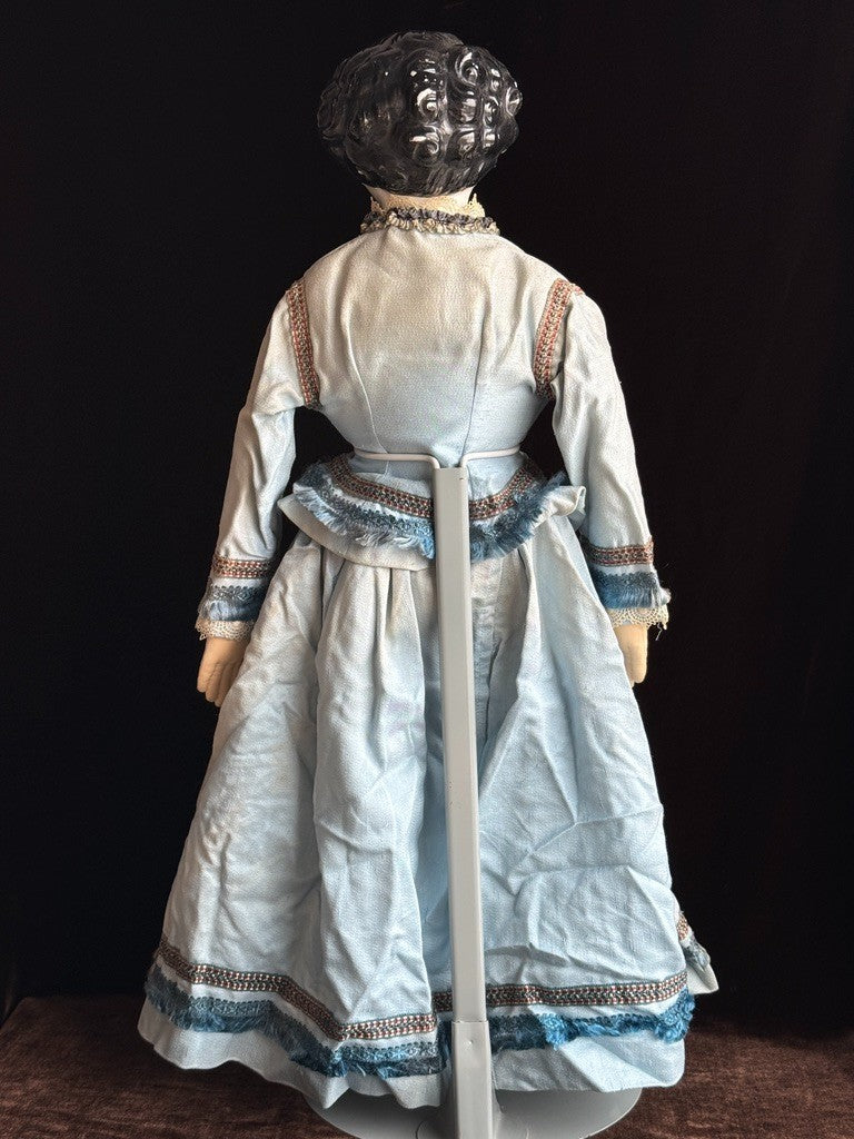 Rare Large Antique German 28” Dolly Madison China Head Doll