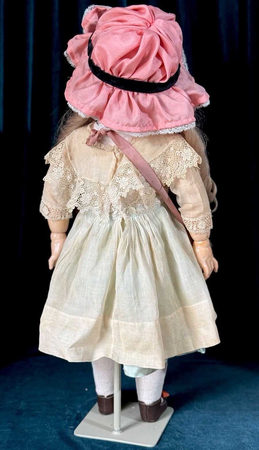Antique French JUMEAU 23” Bisque Head Doll Size 9