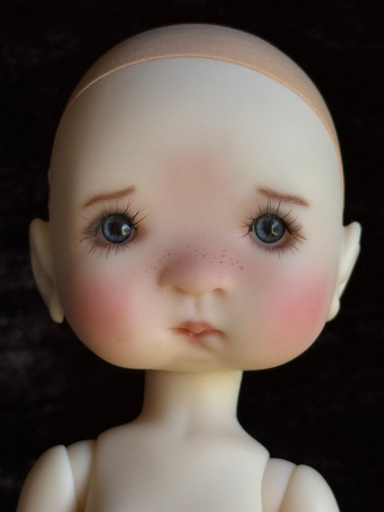 Rare Meadow Tella 11.5" BJD Resin Full Set Doll Dressed with Teddy Bear /Blanket