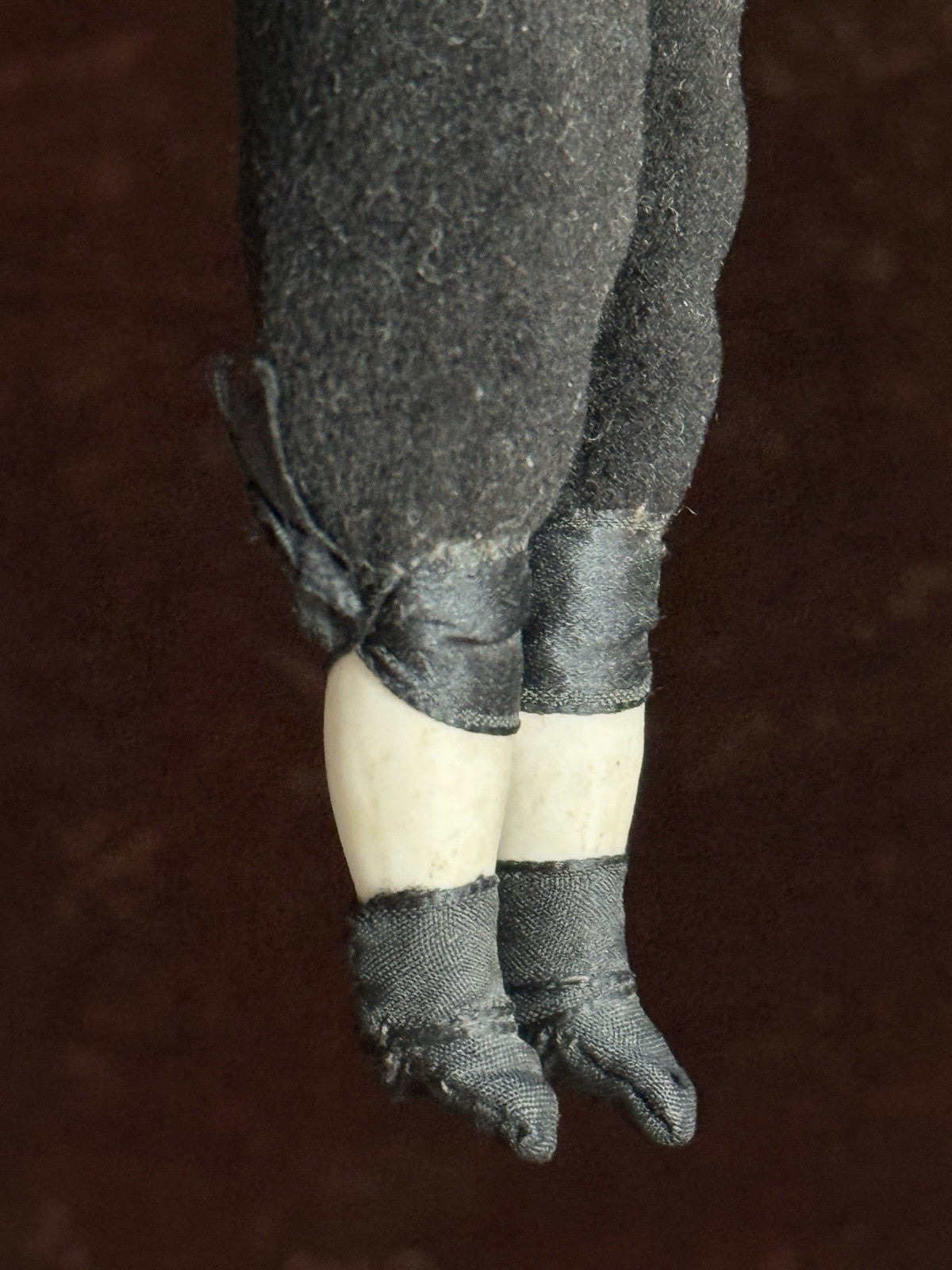 Antique German 8” Male Low Brow China Head Doll
