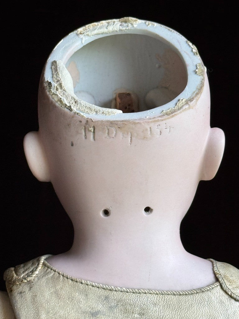 Antique German 22” Kestner 154 Bisque Shoulder Head Doll