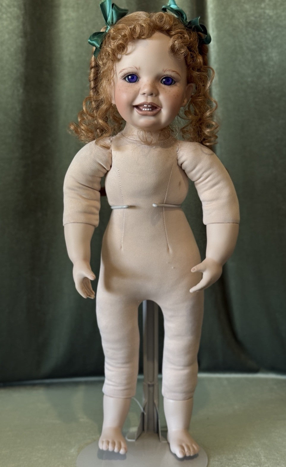 Collectible Porcelain 26” Girl Doll By Virginia Turner LE 200