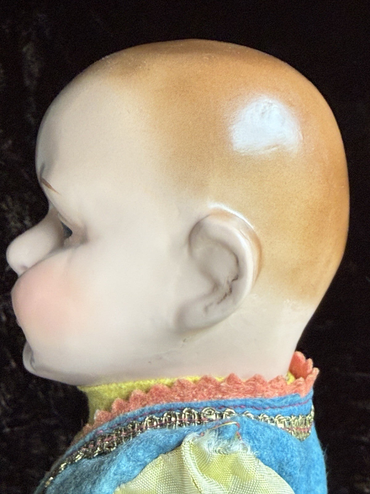 Lot of 2 Unidentified Vintage European (?) Composition Cloth Dolls