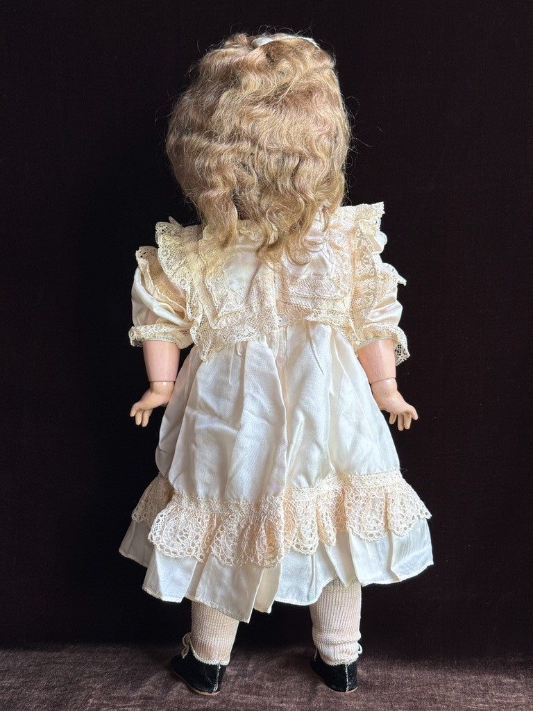 Antique German French 18” Tete Jumeau Simon Halbig Dep Bisque Head Doll