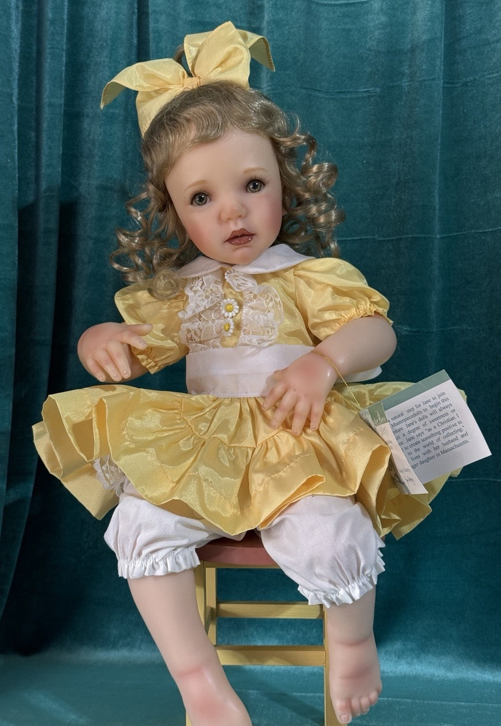 Artist Collectible Resin “Hang In There” Doll by Jane Bradbury LE 089/750