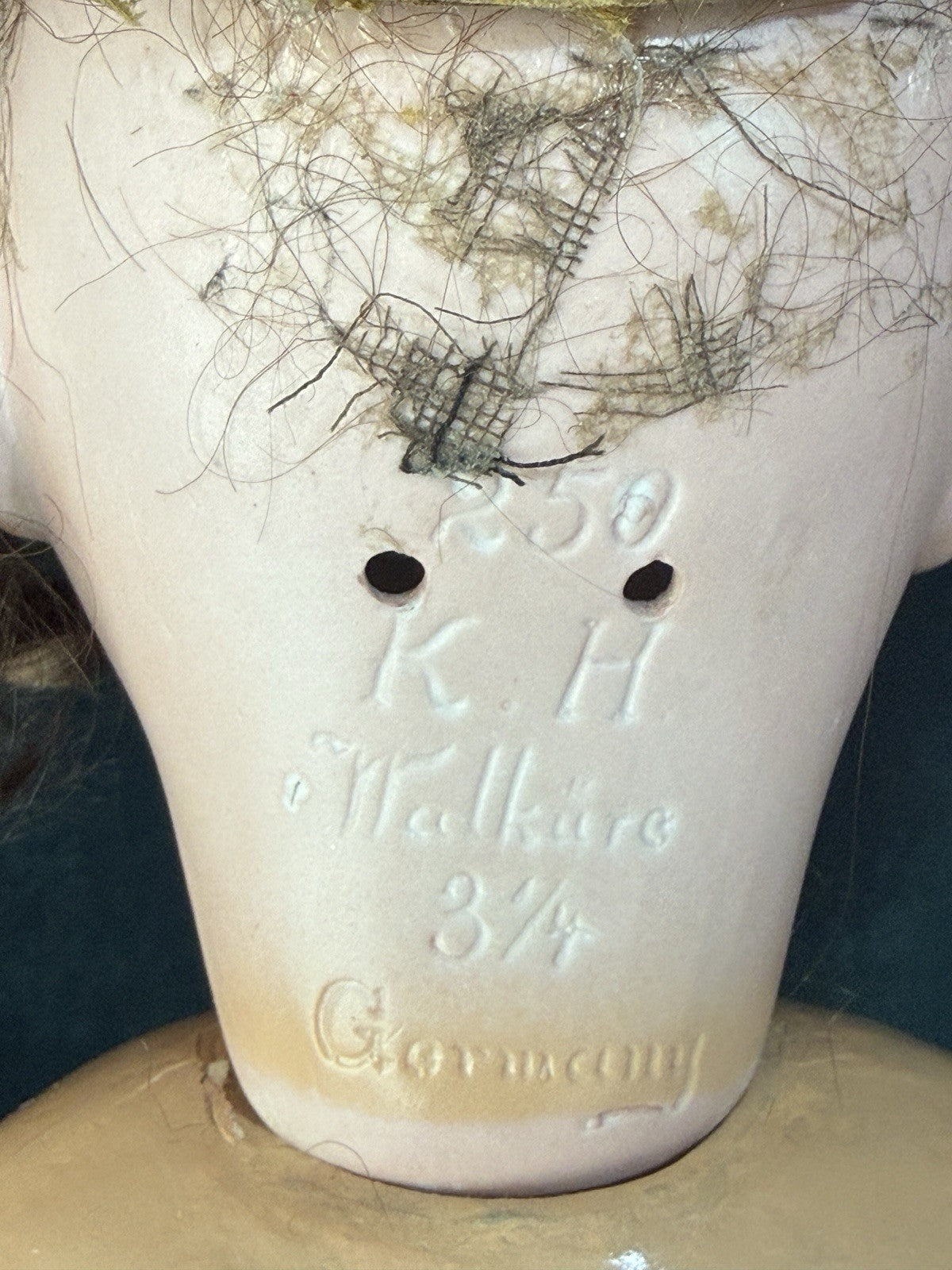 Antique German Kley Hahn Walkure 24” Doll Bisque Head Composition Body