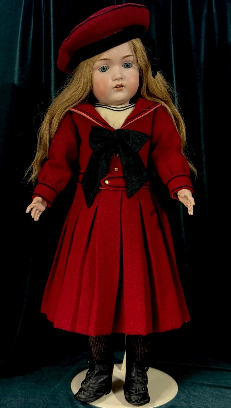 Antique German 29” Kestner 214  Child Doll Bisque Head Composition Body