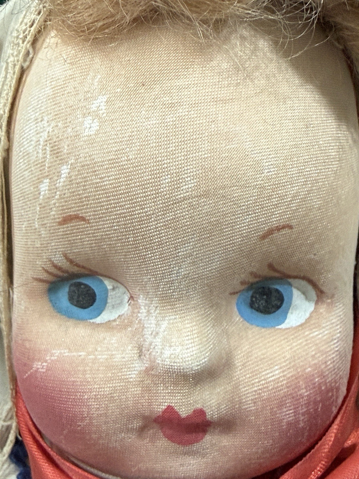 Lot Of 2 Cloth Mask-Face International Dolls; Original Box